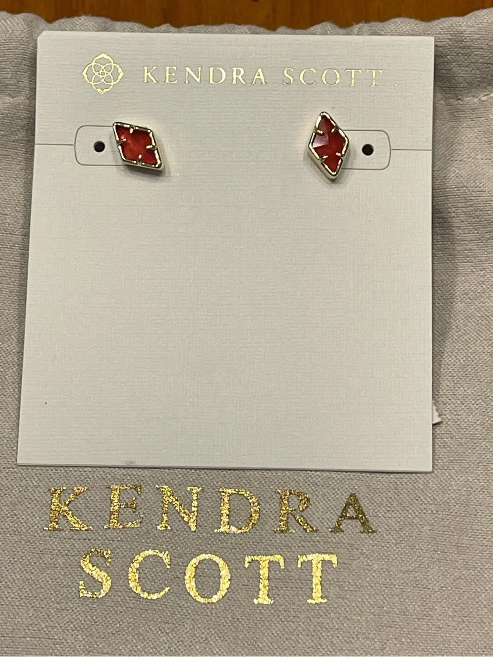 Kendra Scott Pink Kite-Shaped Stud Earrings